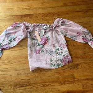 Gorgeous pinky floral print blouse from Alice McCall